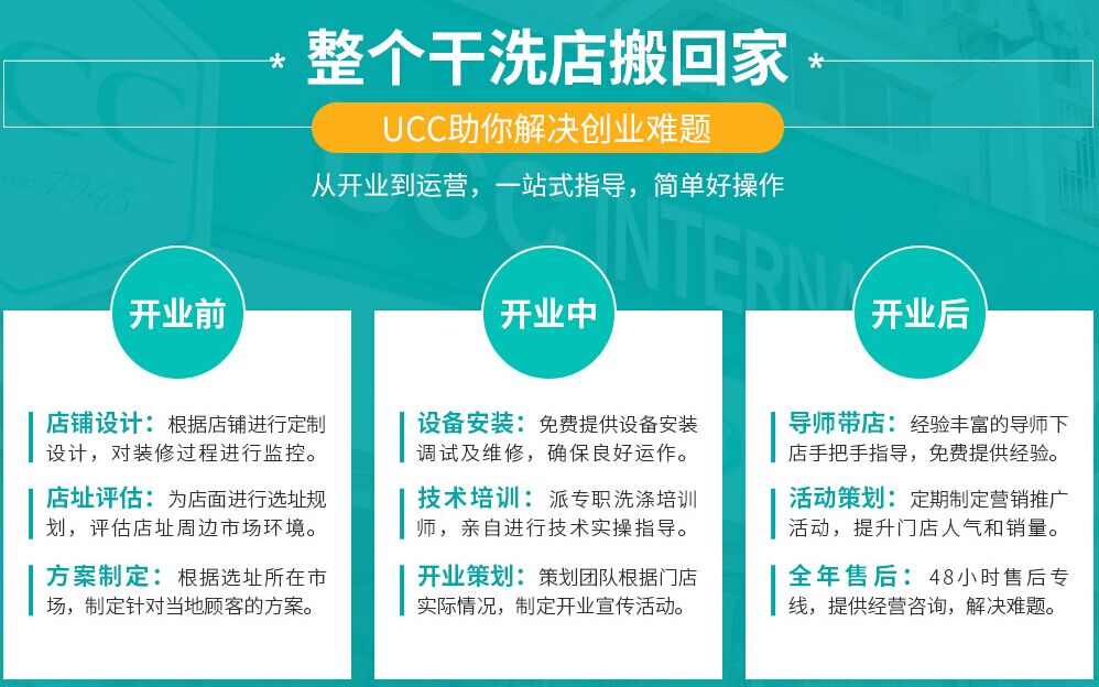 UCC干洗店加盟优势