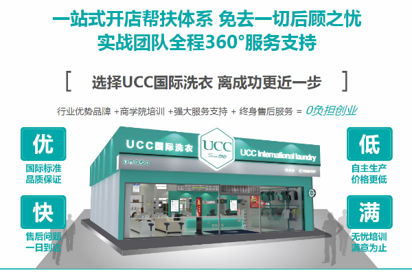 UCC洗衣洗鞋洗包店投资成本与市场前景，一文看明白!